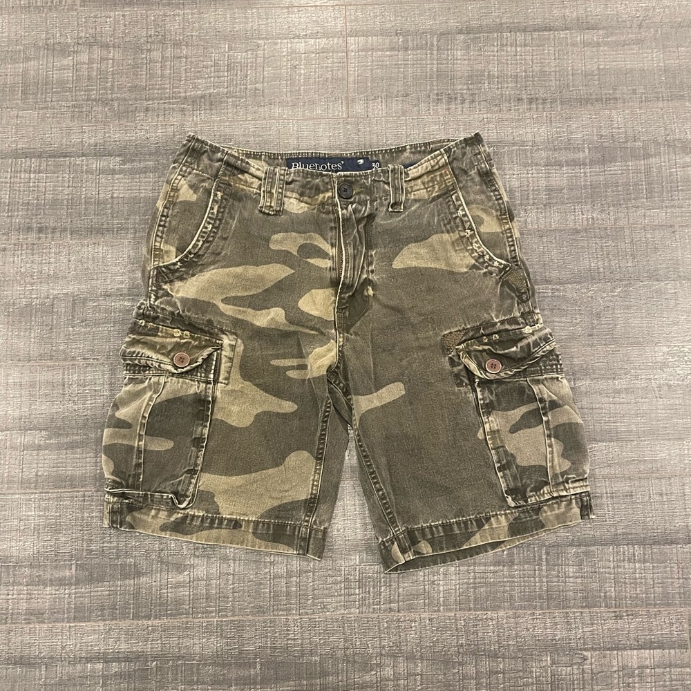 Faded Camo Bluenotes Cargo Shorts